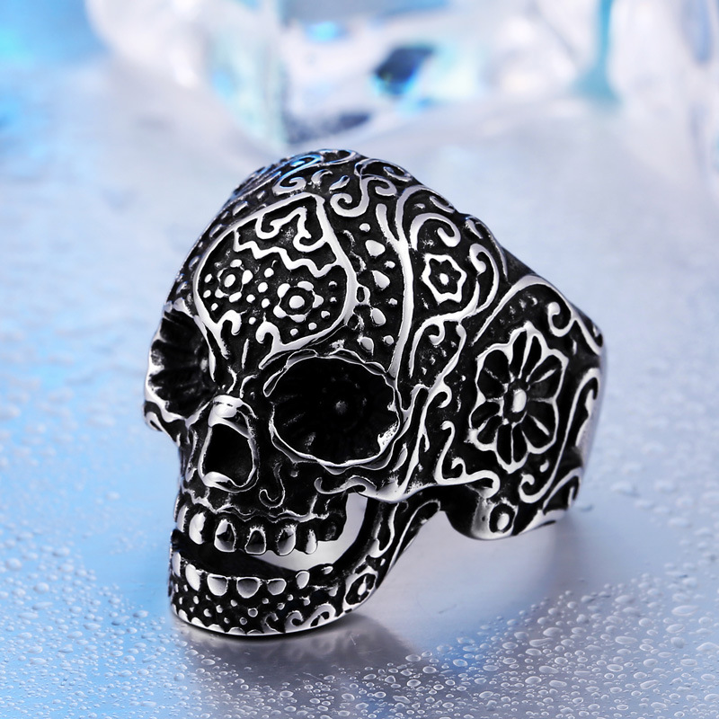 Trendy Men's Hip Hop Skull Ring - Unique Punk Personality Jewelry
