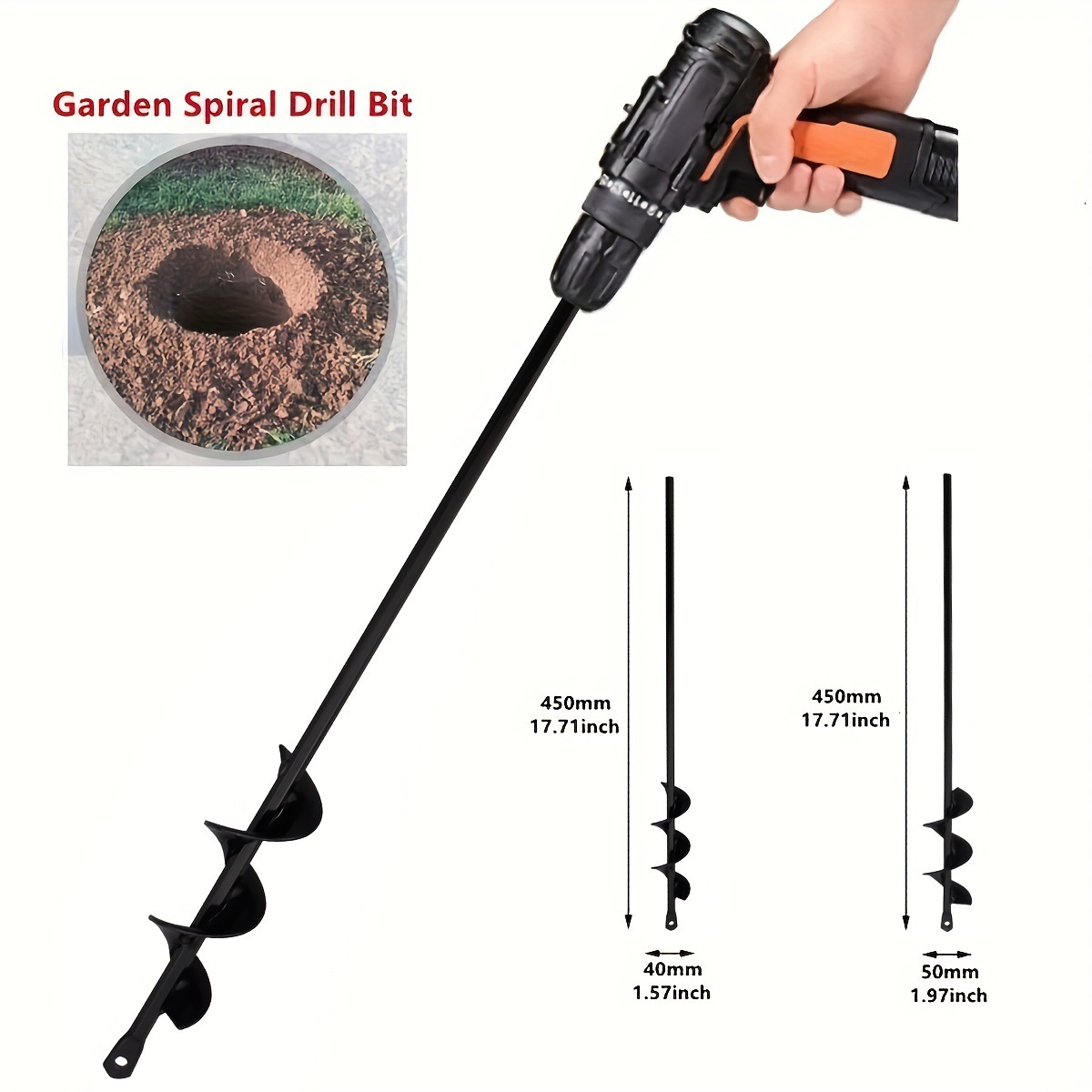High-Performance Drill Bit for Ground Drilling and Garden Planting - Image 2