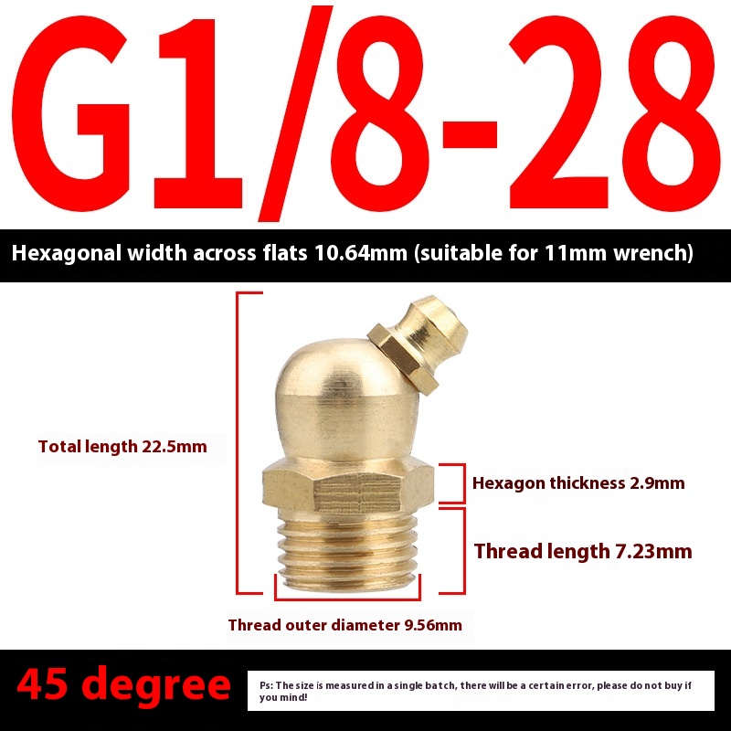 British Pure Copper Head Grease Nipple with 45 Bend 90 Degree Nozzle - Durable Butter Cup Design - Image 17