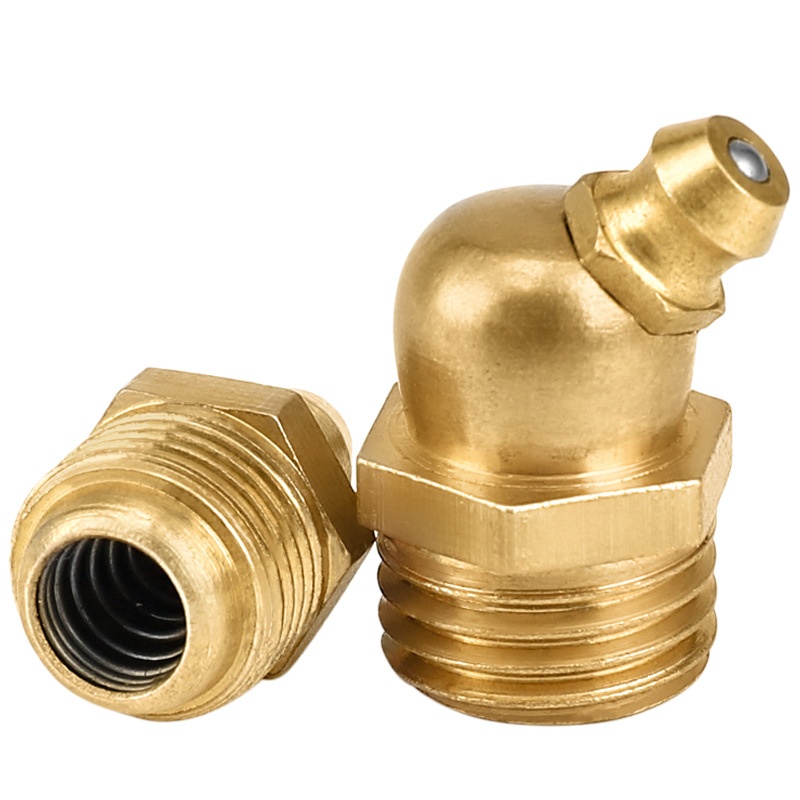 British Pure Copper Head Grease Nipple with 45 Bend 90 Degree Nozzle - Durable Butter Cup Design - Image 22