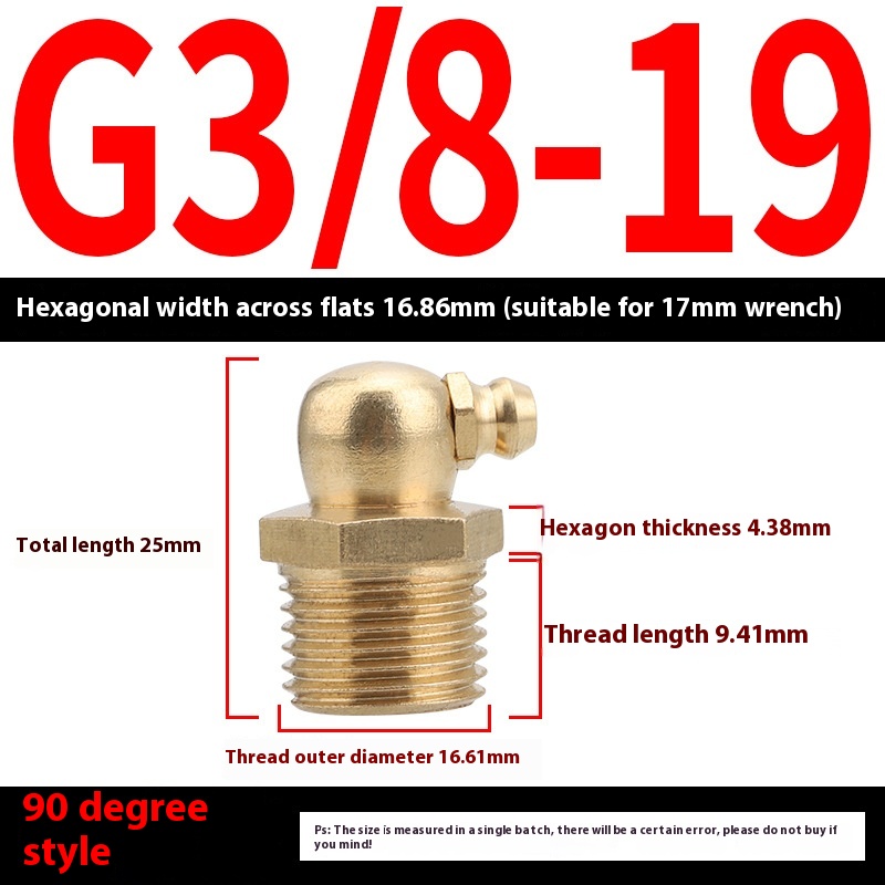 British Pure Copper Head Grease Nipple with 45 Bend 90 Degree Nozzle - Durable Butter Cup Design - Image 26