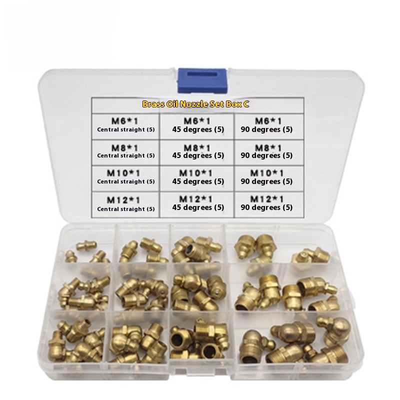 British Pure Copper Head Grease Nipple with 45 Bend 90 Degree Nozzle - Durable Butter Cup Design - Image 29