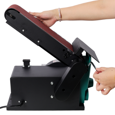 High-Performance Benchtop Belt and Disc Sander, 120V 60Hz, 4x36 In. Belt & 6 In. Disc, Sleek Green Finish - Image 7