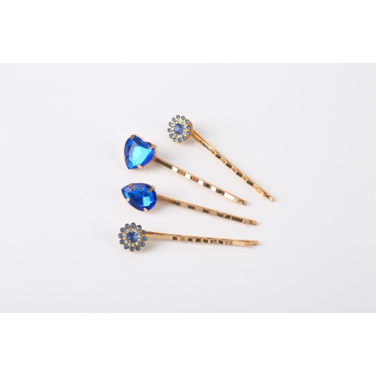 4-Piece Leather Clip Hair Accessory Set - Stylish & Durable Hair Clips - Image 4