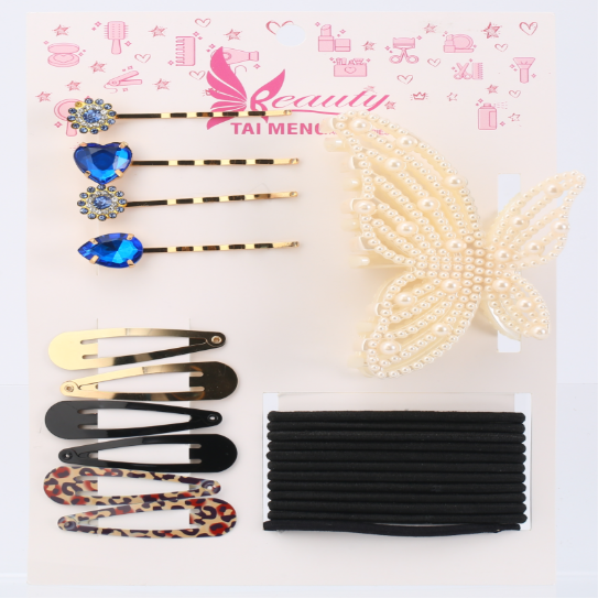4-Piece Leather Clip Hair Accessory Set - Stylish & Durable Hair Clips - Image 5