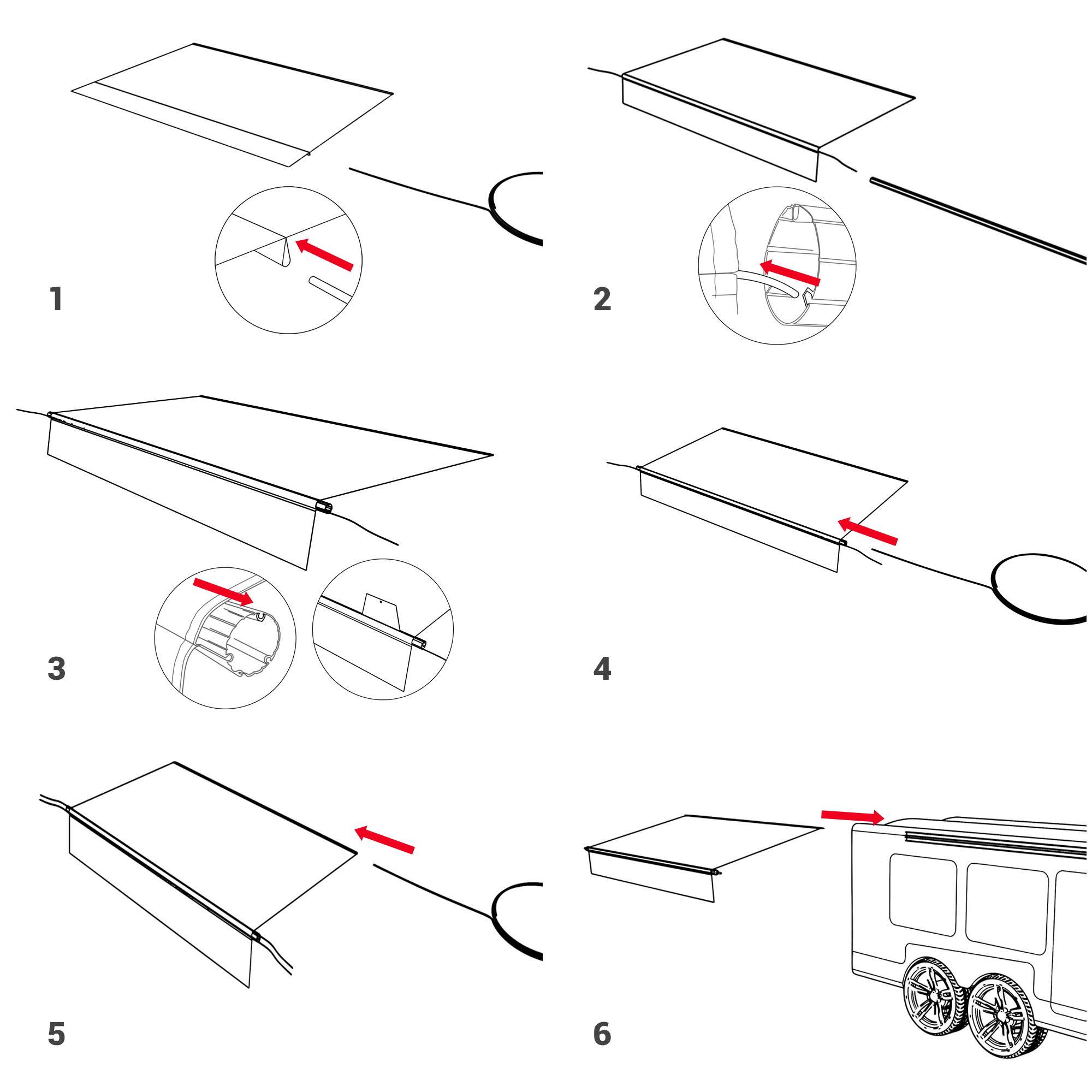 16FT Retractable RV Awning - Durable & Easy to Install for Outdoor Relaxation - Image 7