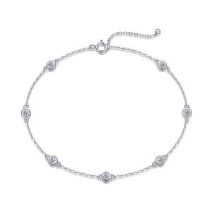 Smart Bubble Luxury Fashion Mossan Diamond S925 Silver Bracelet - A Stunning Alternative to Natural Diamonds