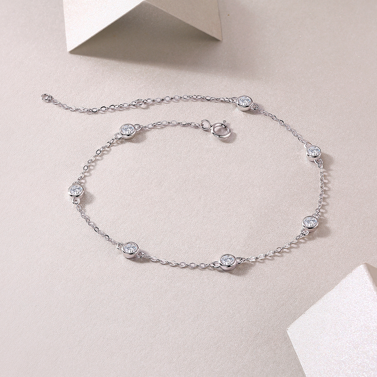 Smart Bubble Luxury Fashion Mossan Diamond S925 Silver Bracelet - A Stunning Alternative to Natural Diamonds - Image 3