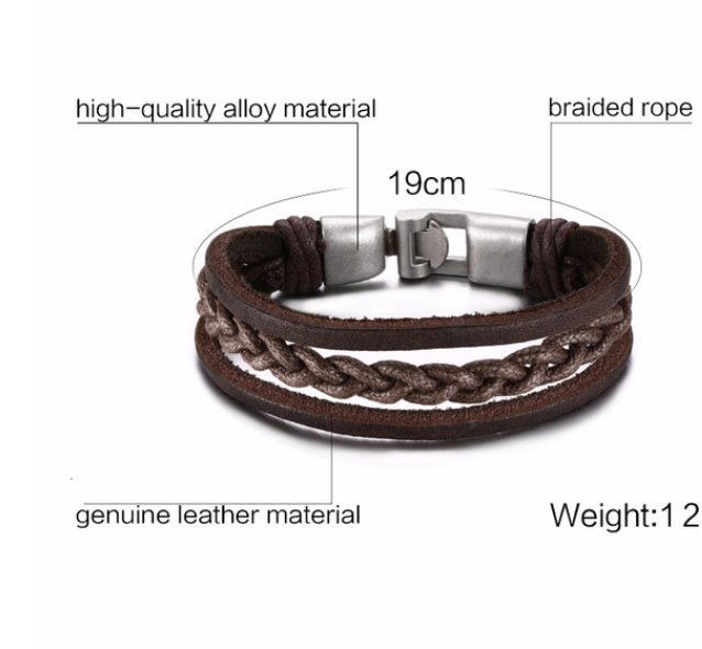 Alloy Lucky Figure 8 Leather Bracelet - Stylish & Unique Accessory - Image 6