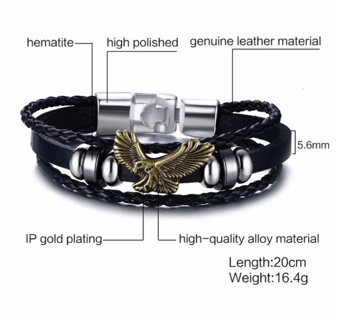 Alloy Lucky Figure 8 Leather Bracelet - Stylish & Unique Accessory - Image 8