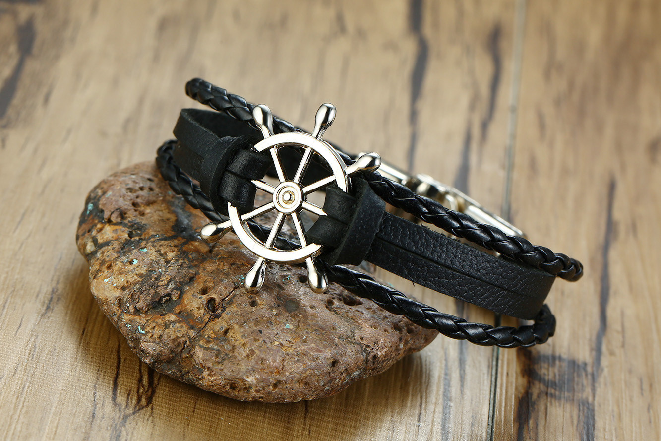 Alloy Lucky Figure 8 Leather Bracelet - Stylish & Unique Accessory - Image 12