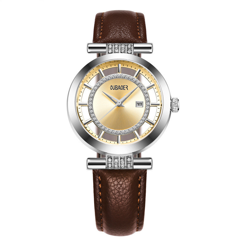 Stylish Rhinestone Personalized Hollow Watch for Fashion Enthusiasts - Image 4