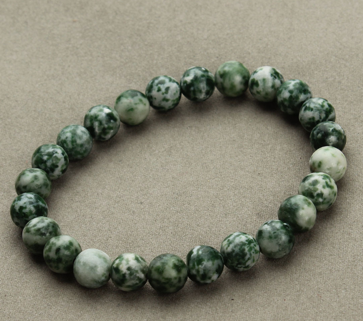 Aventurine Blue Sandstone Round Bead Bracelet - Stylish & Unique Design