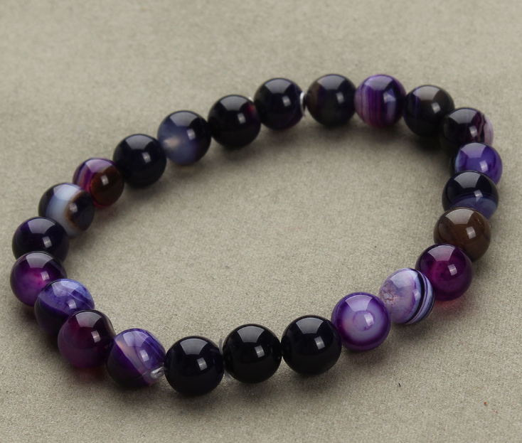 Aventurine Blue Sandstone Round Bead Bracelet - Stylish & Unique Design - Image 5