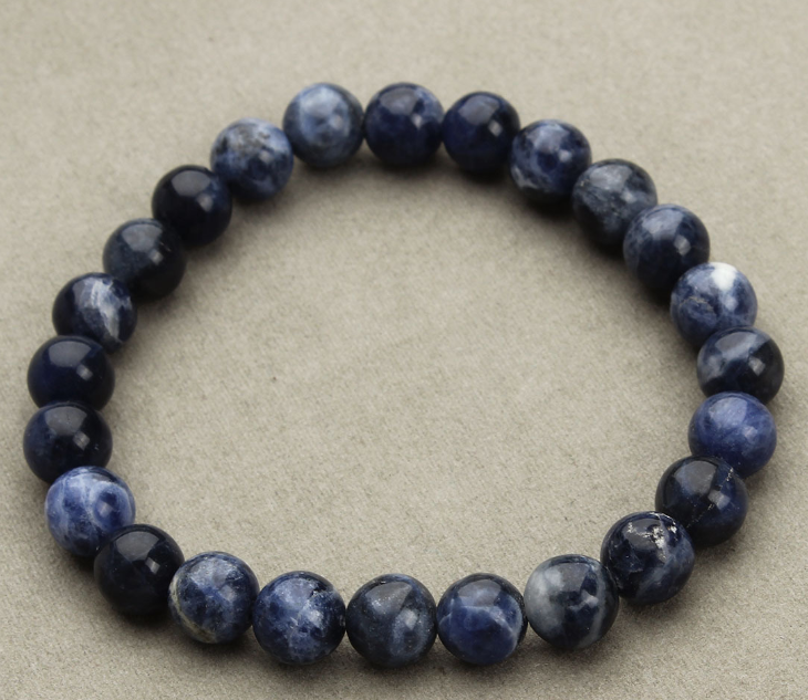 Aventurine Blue Sandstone Round Bead Bracelet - Stylish & Unique Design - Image 16