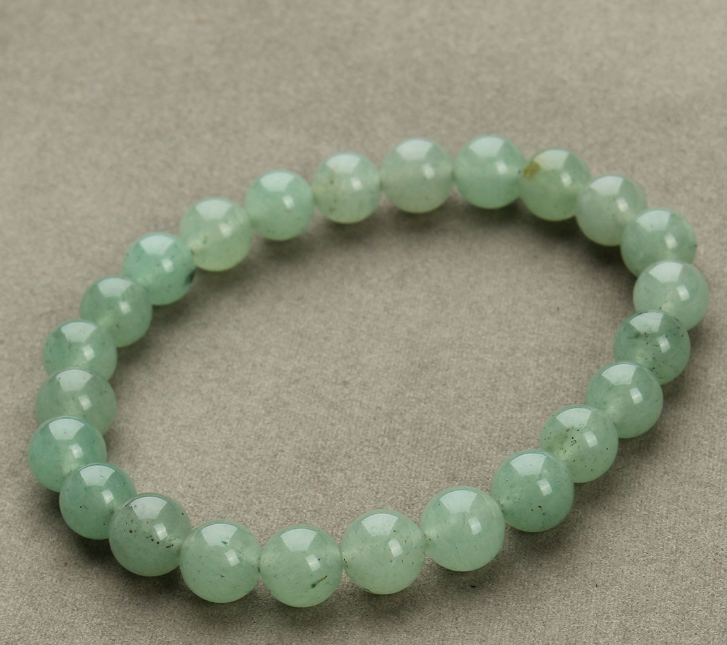 Aventurine Blue Sandstone Round Bead Bracelet - Stylish & Unique Design - Image 18