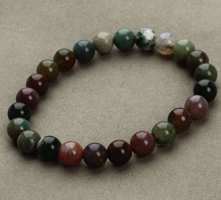 Aventurine Blue Sandstone Round Bead Bracelet - Stylish & Unique Design - Image 19