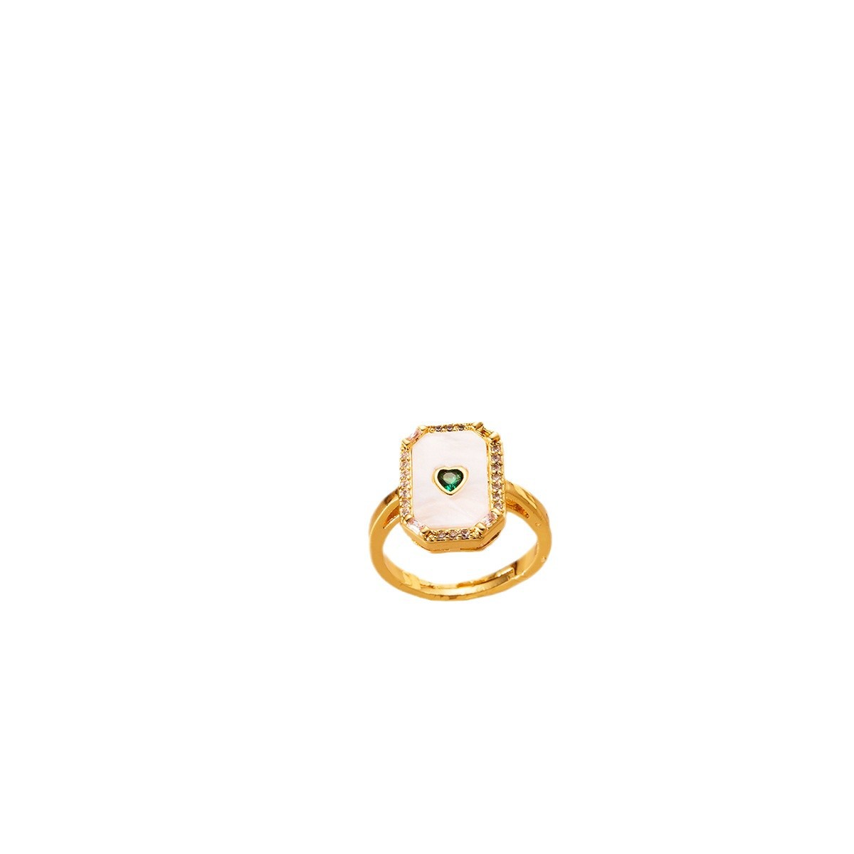 Vintage-Inspired Minority Real Gold Plated Copper Ring for Timeless Elegance - Image 11