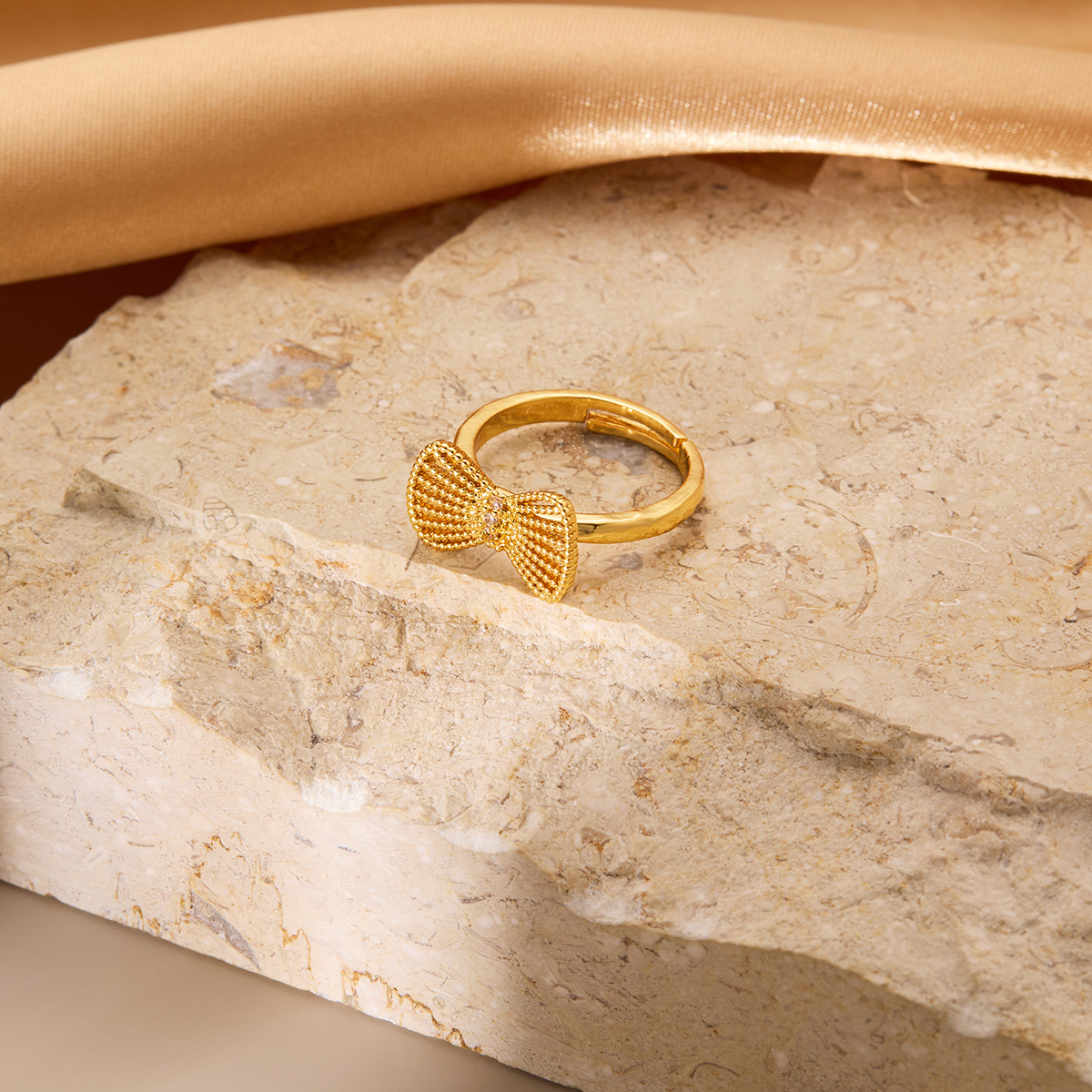 Vintage-Inspired Minority Real Gold Plated Copper Ring for Timeless Elegance - Image 13