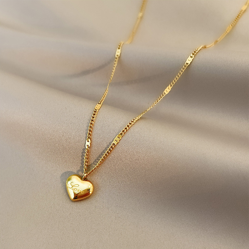 Stylish Vintage Heart Pendant Necklace for Women - Elegant Party Jewelry & Birthday Gifts - Image 3