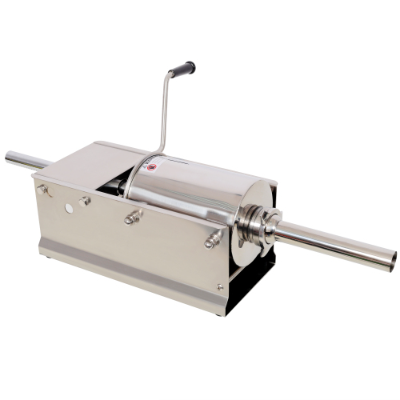 3L 7LBS Stainless Steel Horizontal Sausage Stuffer, Manual Sausage Maker with 4PCS Nozzles for Home & Commercial Use - Image 4