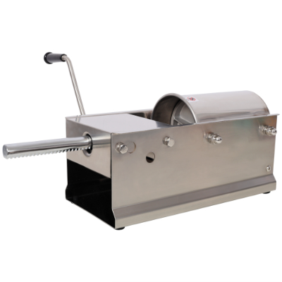 3L 7LBS Stainless Steel Horizontal Sausage Stuffer, Manual Sausage Maker with 4PCS Nozzles for Home & Commercial Use - Image 6