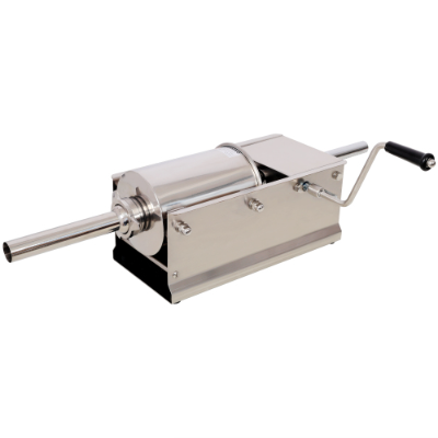 3L 7LBS Stainless Steel Horizontal Sausage Stuffer, Manual Sausage Maker with 4PCS Nozzles for Home & Commercial Use - Image 9