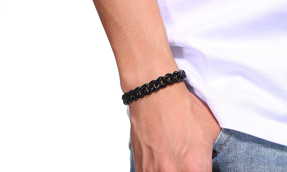 Stylish Stainless Steel Cuban Bracelet - Popular in Japan and South Korea - Image 6