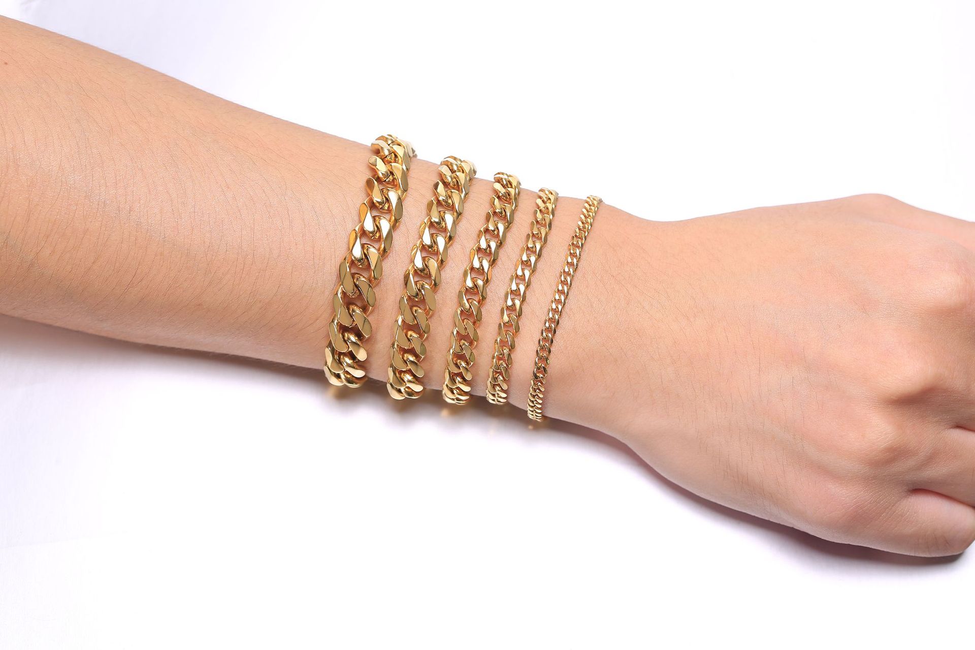 Stylish Stainless Steel Cuban Bracelet - Popular in Japan and South Korea - Image 7