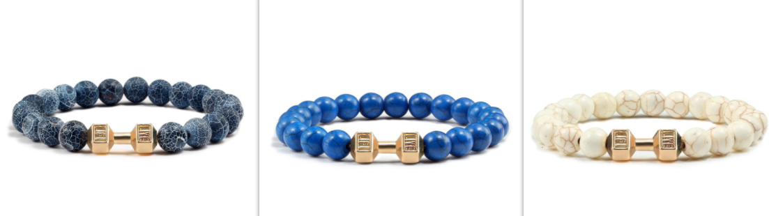 Turquoise Energy Gun Black Electroplated Alloy Barbell Bracelet - Stylish & Durable - Image 18