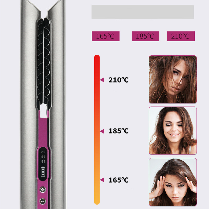 USB Wireless Hair Straightener Comb with Charging Capability - Image 3