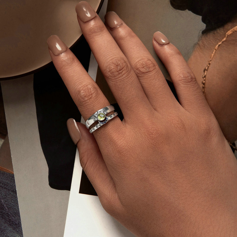 Vintage Sun Moon Star Couple Rings - Timeless Jewelry for Lovers - Image 5