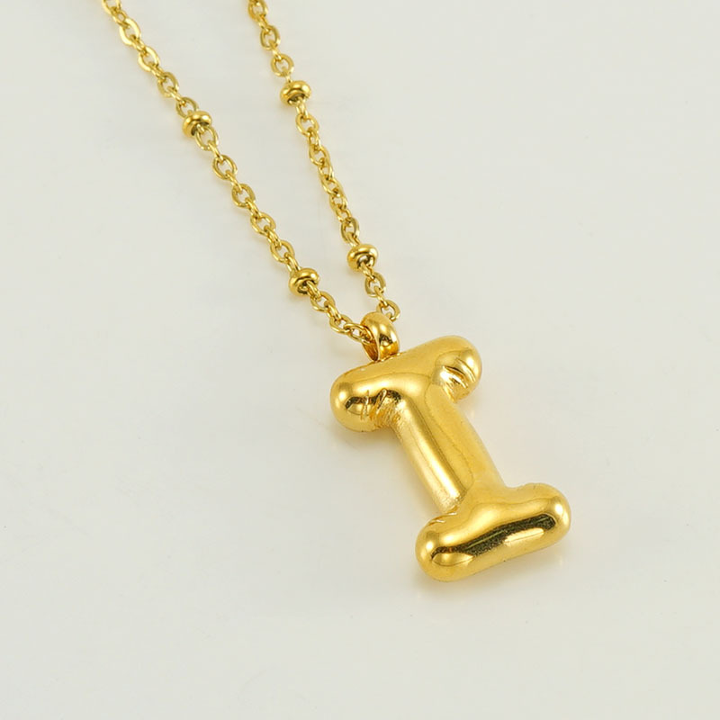 Trendy Women’s Bubble Letter Pendant Necklace - Stylish Fashion Accessory - Image 5