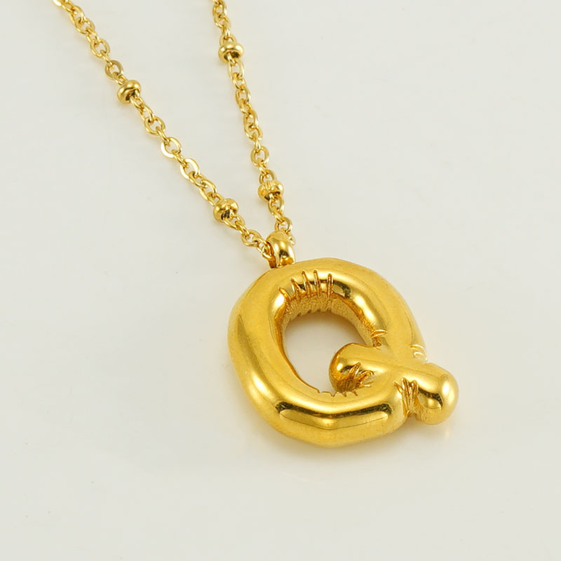 Trendy Women’s Bubble Letter Pendant Necklace - Stylish Fashion Accessory - Image 14