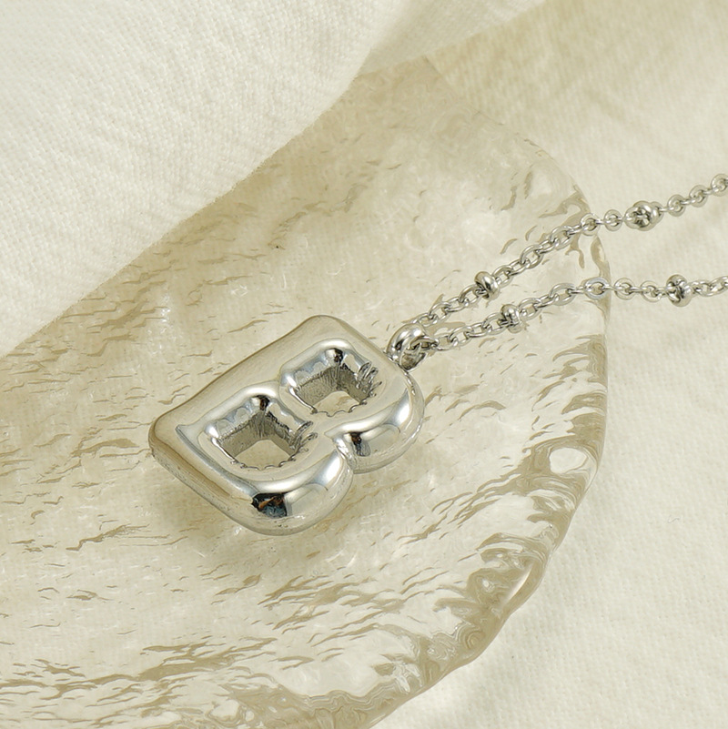 Trendy Women’s Bubble Letter Pendant Necklace - Stylish Fashion Accessory - Image 33