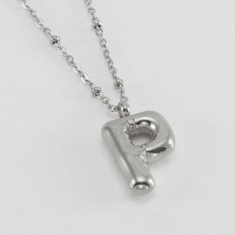 Trendy Women’s Bubble Letter Pendant Necklace - Stylish Fashion Accessory - Image 41