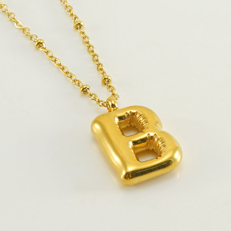 Trendy Women’s Bubble Letter Pendant Necklace - Stylish Fashion Accessory - Image 54