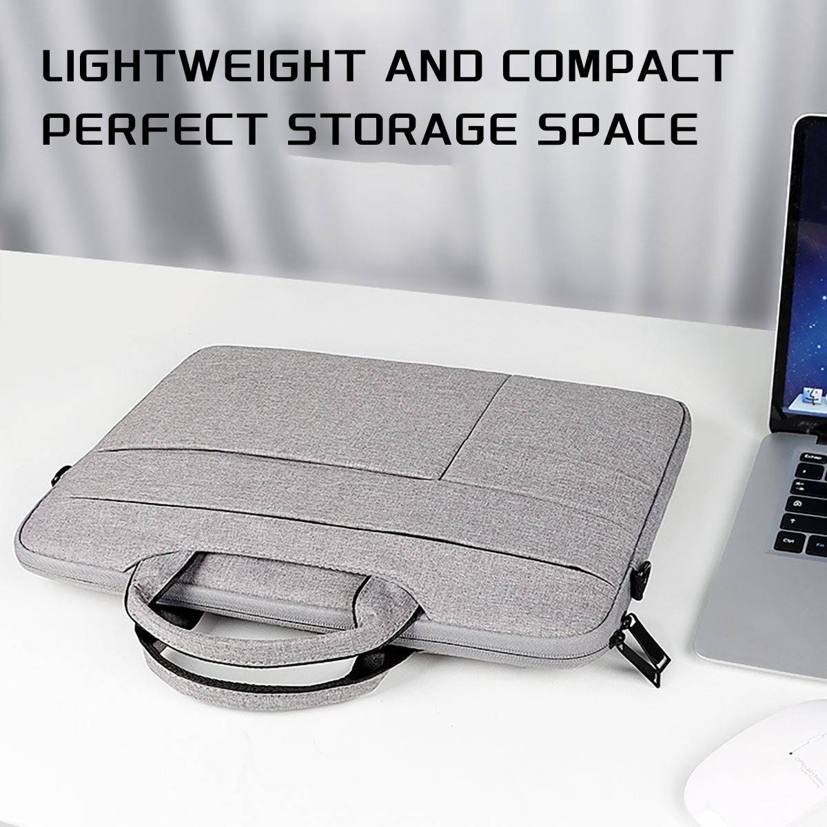 13-15.6 Inch Laptop Bag - Stylish Carrying Case with Shoulder Strap for Business, Leisure, or School Use - Image 8
