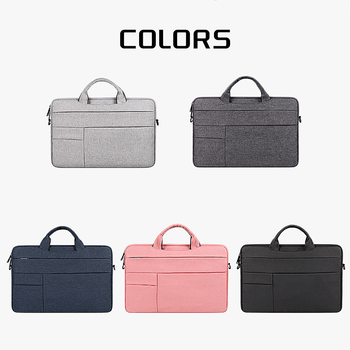 13-15.6 Inch Laptop Bag - Stylish Carrying Case with Shoulder Strap for Business, Leisure, or School Use - Image 11