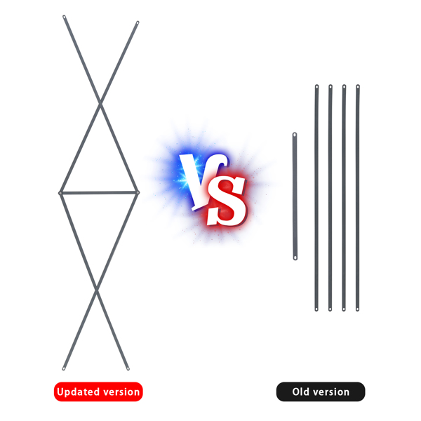 Grey and Red 4-Pod Standing Windmill with Wind Vane – Stylish Outdoor Decor - Image 9