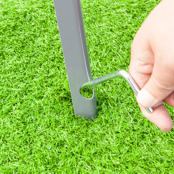 Grey and Red 4-Pod Standing Windmill with Wind Vane – Stylish Outdoor Decor - Image 13