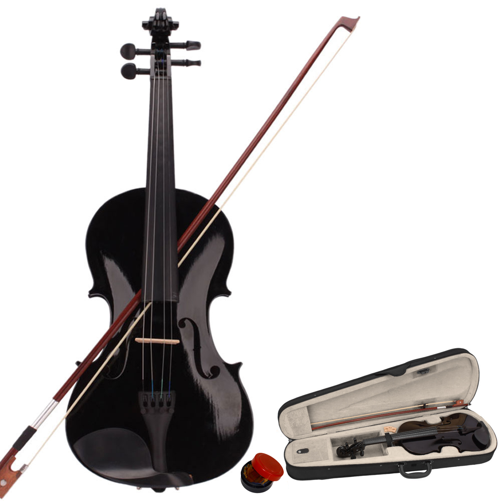 Premium Black Acoustic Violin - Exceptional Sound and Craftsmanship - Image 3
