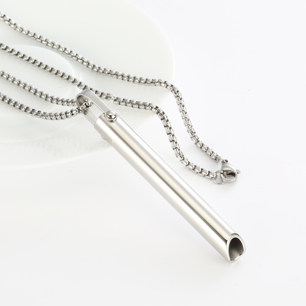 Adjustable Breathing Necklace & Ring Set - Stainless Steel Decompression Jewelry for Stress Relief - Image 14