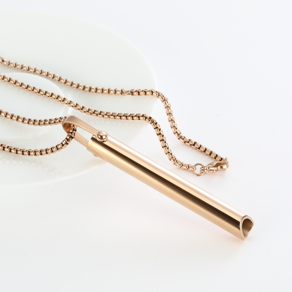 Adjustable Breathing Necklace & Ring Set - Stainless Steel Decompression Jewelry for Stress Relief - Image 16