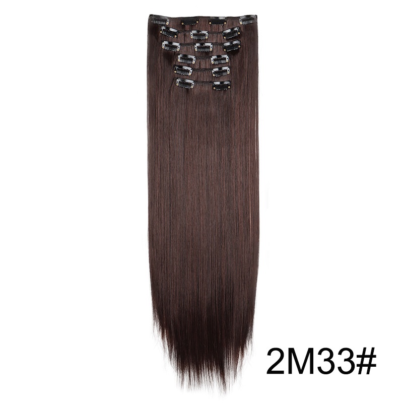 Wig Extensions 6-Piece Set for Long, Sleek Straight Hair - Enhance Your Look! - Image 2