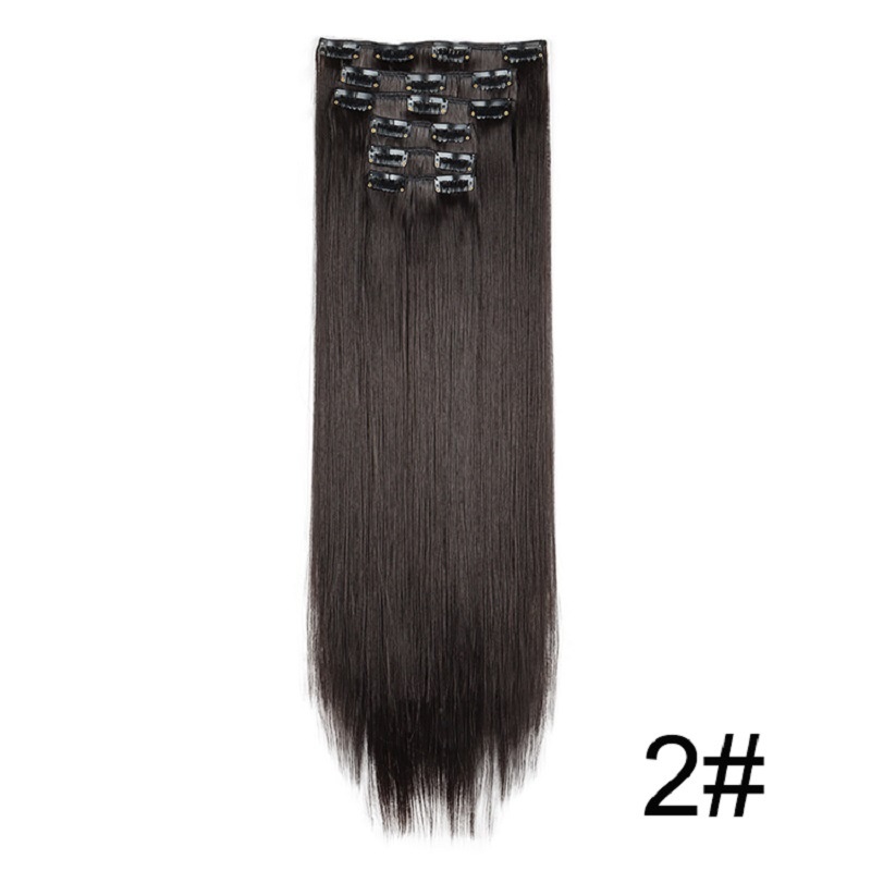 Wig Extensions 6-Piece Set for Long, Sleek Straight Hair - Enhance Your Look! - Image 3
