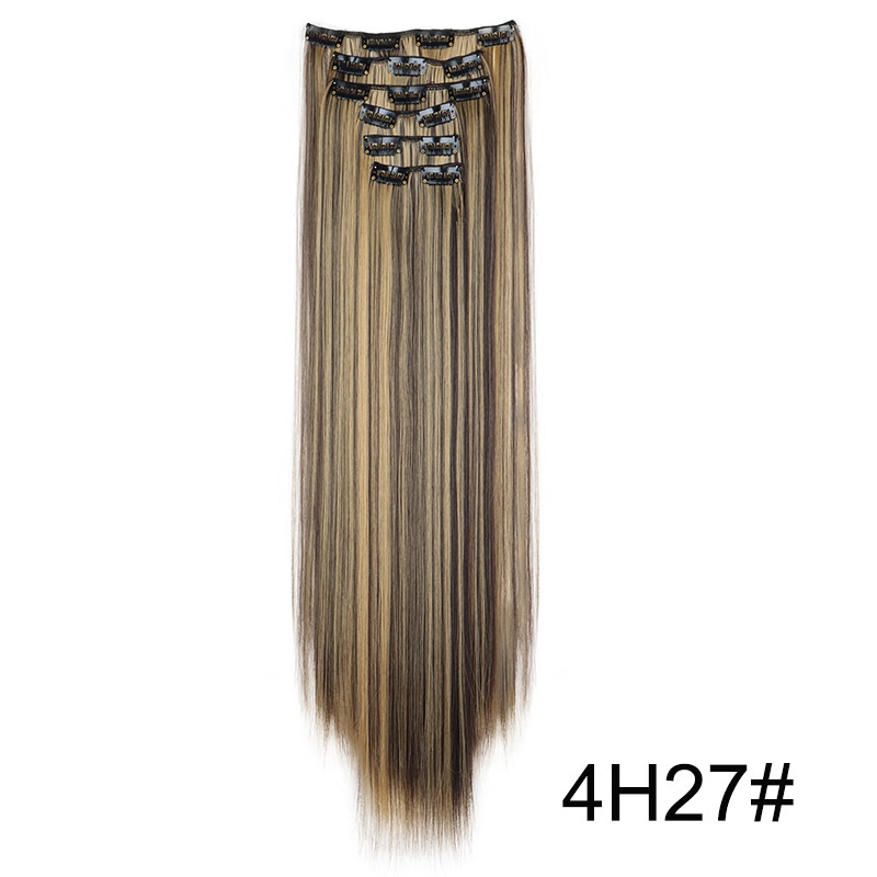 Wig Extensions 6-Piece Set for Long, Sleek Straight Hair - Enhance Your Look! - Image 4