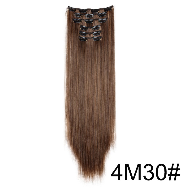 Wig Extensions 6-Piece Set for Long, Sleek Straight Hair - Enhance Your Look! - Image 5