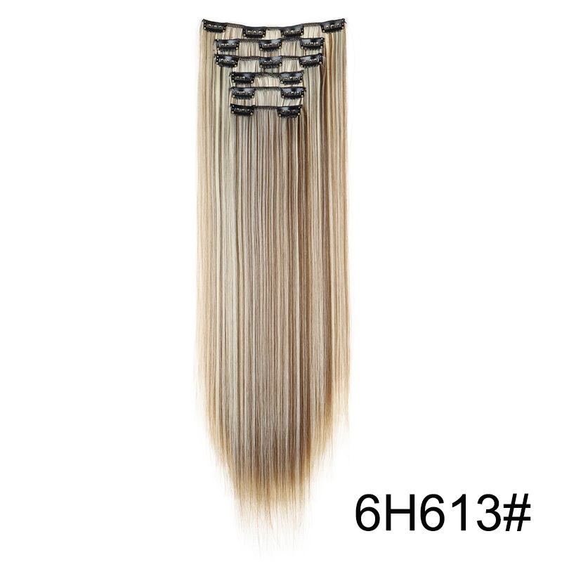 Wig Extensions 6-Piece Set for Long, Sleek Straight Hair - Enhance Your Look! - Image 7