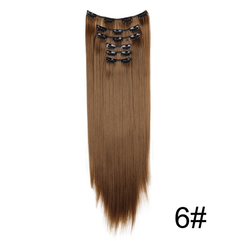 Wig Extensions 6-Piece Set for Long, Sleek Straight Hair - Enhance Your Look! - Image 8